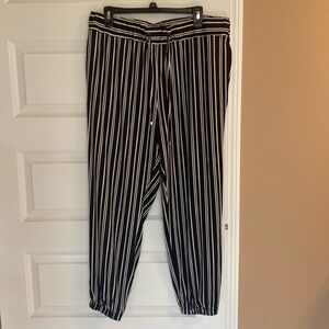 Draw string polyester pants